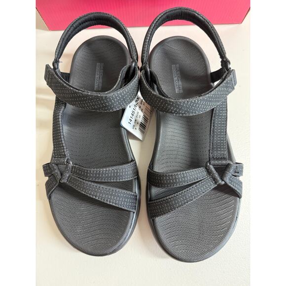 NEW Skechers Go Walk Flex Sublime Strappy Sandals Womens Size 8 Black Goga Mat - Picture 5 of 8